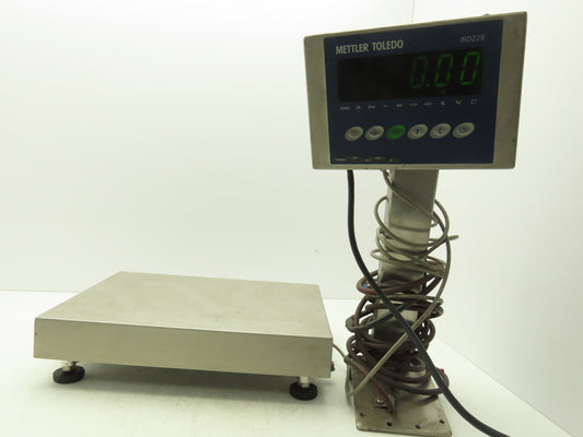 Mettler Toledo BBA226 Digital Scale w/Pedestal 11-3/4"x 15-3/4" Base 100lbs Max