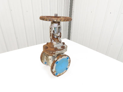 WM E Williams 15F2 3" Cast Steel Bolted Bonnet Gate Valve Class 150 Rising Stem