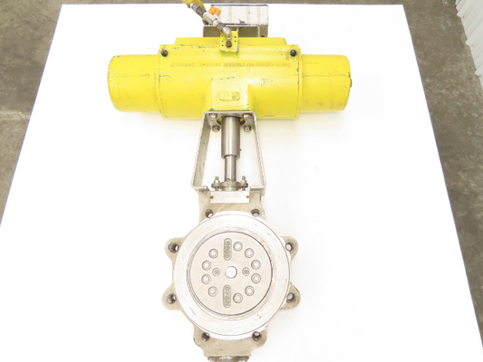 Tricentric 8" Stainless Lug Butterfly Valve w/Hytork 1370 Actuator & Positioner