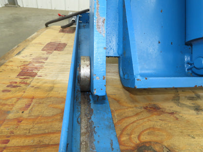 Bishamon Hydraulic Lift Table 2500lbs 36" Travel 24x48" Swivel Top 3Ph