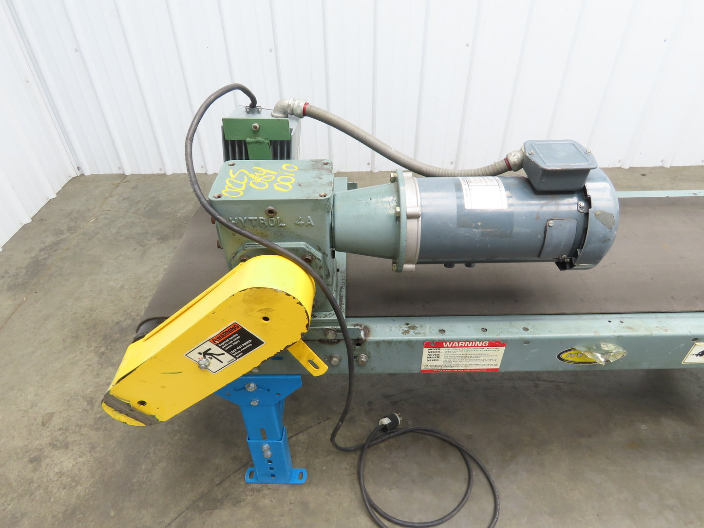 Hytrol 20"x 6' Slider Bed Conveyor 16" Belt .5Hp 115V 1PH Variable Speed Drive