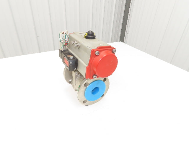 Wolseley Size 2 Stainless Ball Valve Class 150 ANSI Flange Pneumatic Actuator
