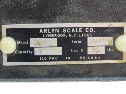 Arlyn Scale Co 810 Digital Scale W/Pedestal & 12x16" Base