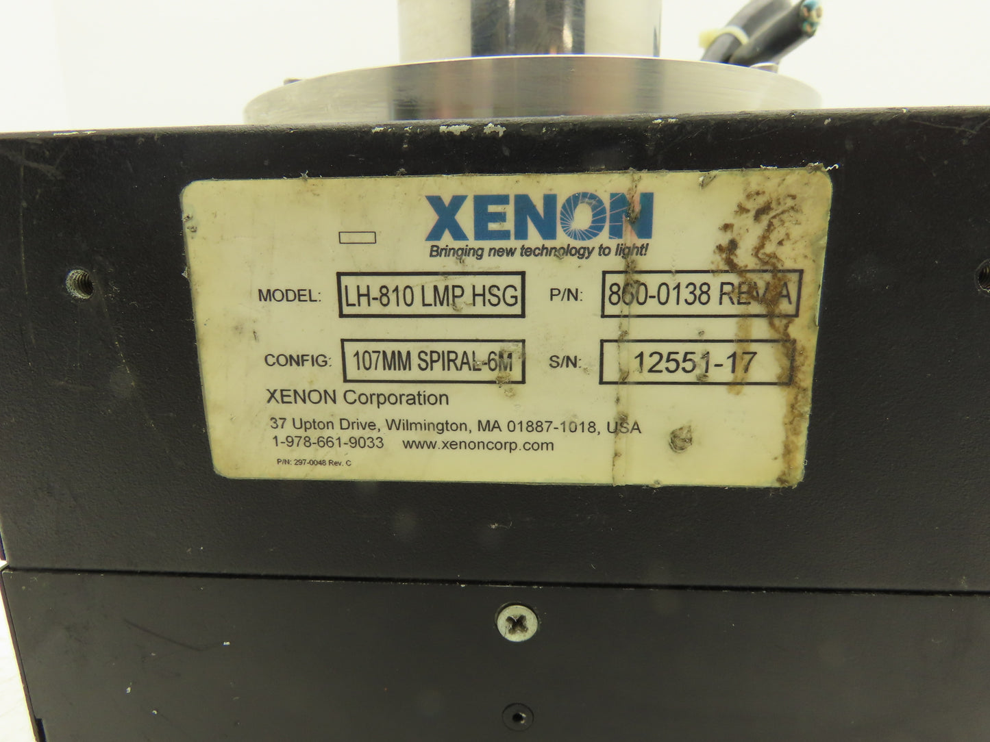 Xenon LH-810 LMP HSG RC 800 UV Vis Pulsed Lighting System Air Cleaner