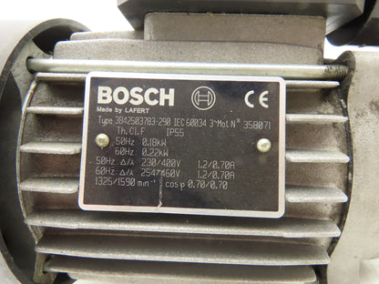 Lafert Bosch 3 842 527 867 Conveyor Gearmotor 230/400V 88 RPM 0.22kw