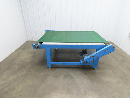 47.5"x 5' 9" Slider Bed Conveyor 39"Belt 10Hp 230V 3PH 40FPM Welded Steel Frame