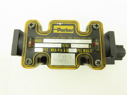Parker D1VHW20HNYCF5 Hydraulic Directional Solenoid Valve 120VAC 60Hz