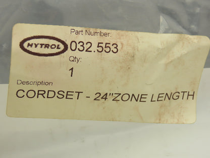 Hytrol 032.553 Conveyor Cordset Cable 24" Zone Length
