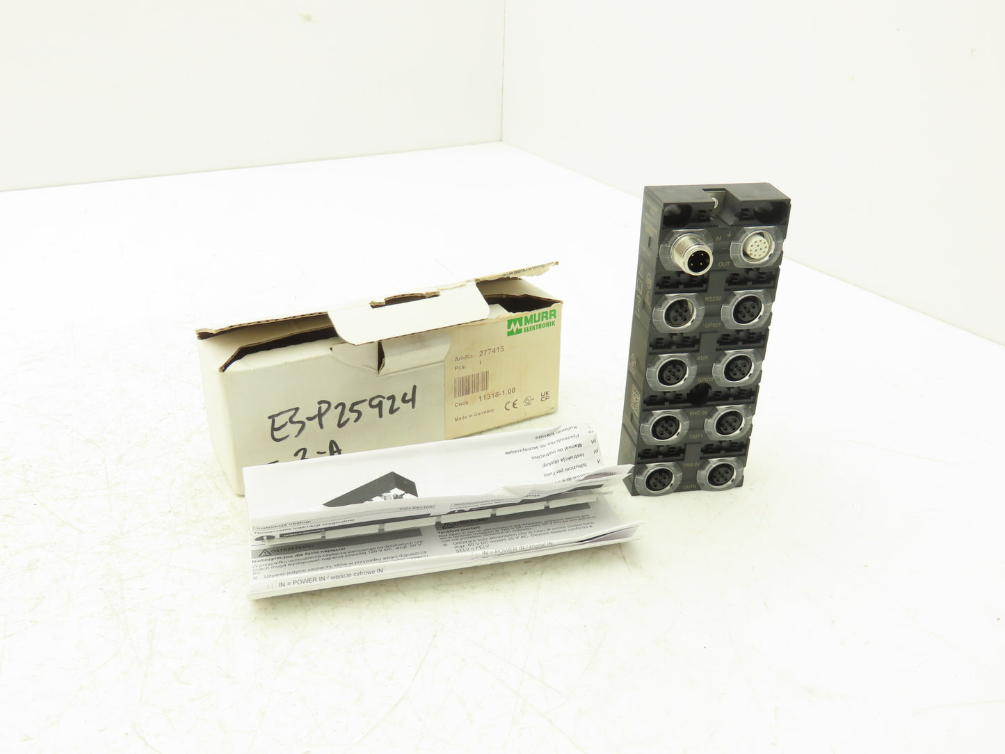 Murr Elektronik MVP12V-ON9F-PNGH Master Breakout Box M12 Plug Connection 24VDC