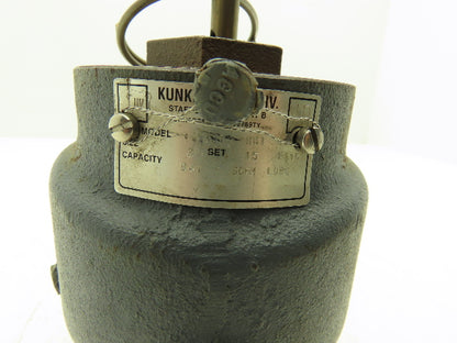 Kunkle Valve 337 H01 Vacuum Relief Valve 2" NPT 15PSIG 947 SCFM L95E