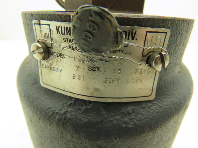 Kunkle Valve 337 H01 Vacuum Relief Valve 2" NPT 15PSIG 947 SCFM L95E