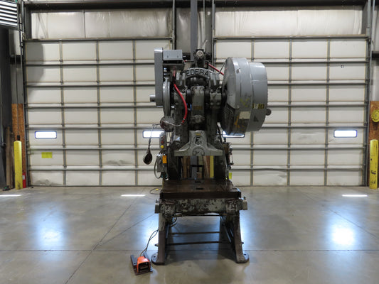 Federal No 55 Mechanical OBI Punch Press 60 Ton Air Brake Clutch 4" Stroke 10Hp