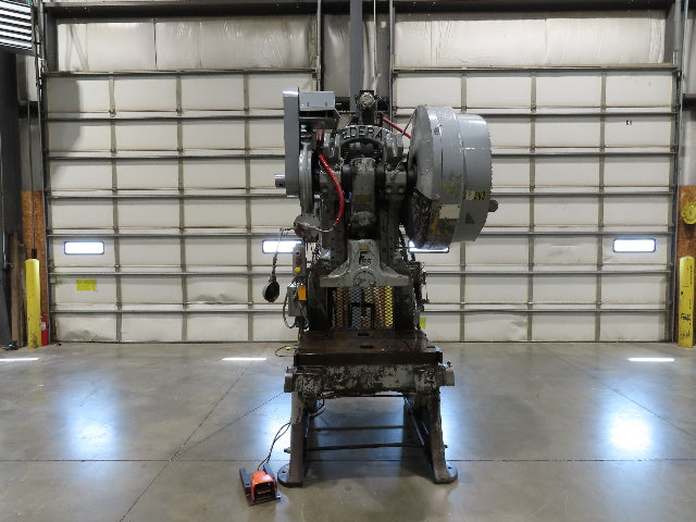 Federal No 55 Mechanical OBI Punch Press 60 Ton Air Brake Clutch 4" Stroke 10Hp