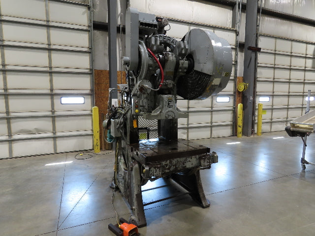 Federal No 55 Mechanical OBI Punch Press 60 Ton Air Brake Clutch 4" Stroke 10Hp