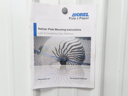 Andritz D23B124 LoCo Refiner Plates Sprout C25 Alloy AA Taper