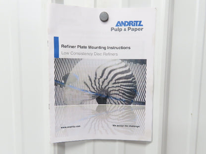Andritz D23B124 LoCo Refiner Plates Sprout C25 Alloy AA Taper