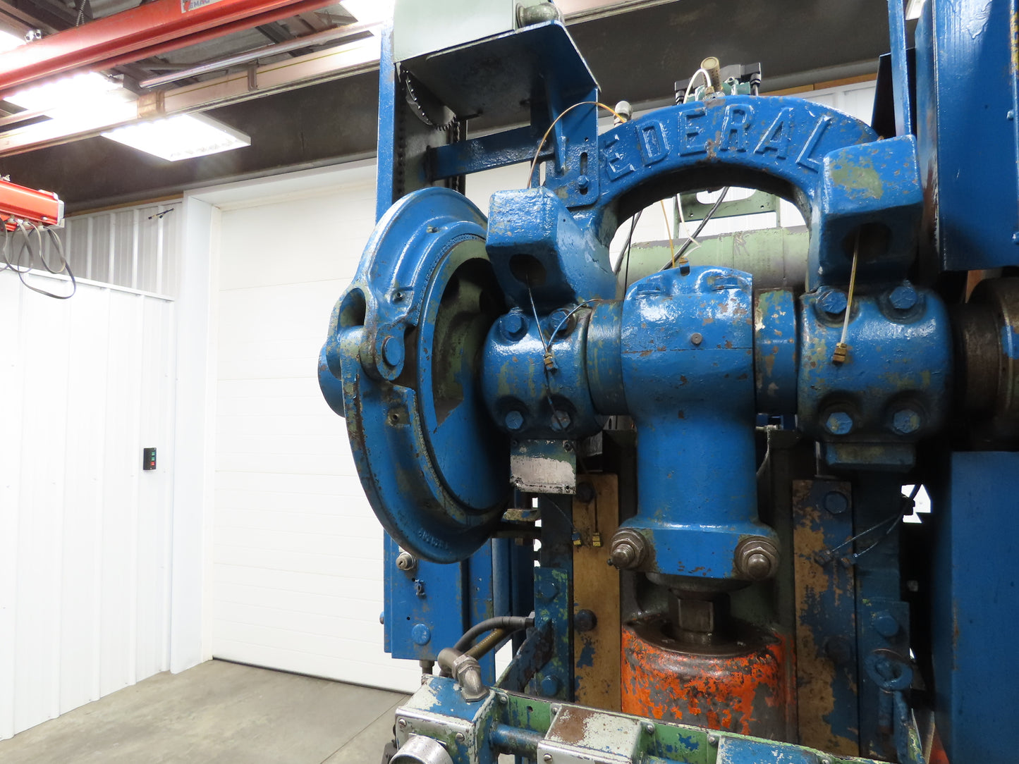 Federal Mechanical OBI Punch Press 43 Ton Air Brake Clutch 1-1/2" Stroke 7.5Hp