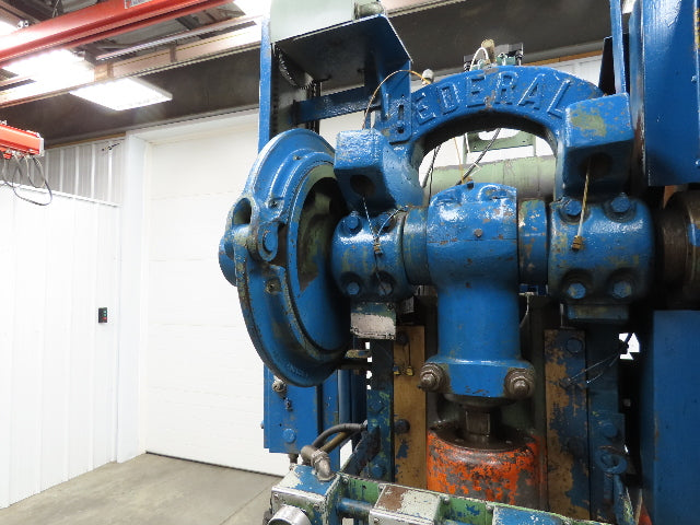 Federal Mechanical OBI Punch Press 43 Ton Air Brake Clutch 1-1/2" Stroke 7.5Hp
