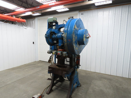 Federal Mechanical OBI Punch Press 43 Ton Air Brake Clutch 1-1/2" Stroke 7.5Hp
