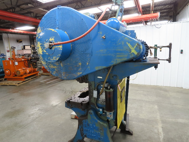Federal Mechanical OBI Punch Press 43 Ton Air Brake Clutch 1-1/2" Stroke 7.5Hp