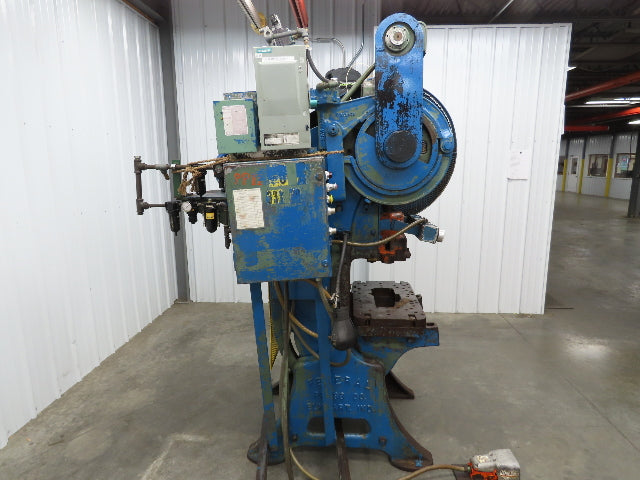 Federal Mechanical OBI Punch Press 43 Ton Air Brake Clutch 1-1/2" Stroke 7.5Hp