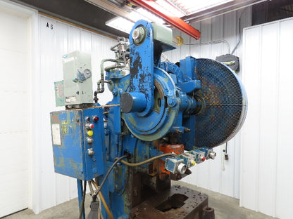 Federal Mechanical OBI Punch Press 43 Ton Air Brake Clutch 1-1/2" Stroke 7.5Hp