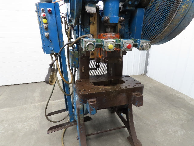 Federal Mechanical OBI Punch Press 43 Ton Air Brake Clutch 1-1/2" Stroke 7.5Hp