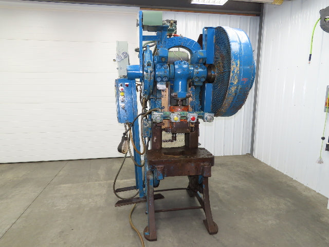 Federal Mechanical OBI Punch Press 43 Ton Air Brake Clutch 1-1/2" Stroke 7.5Hp