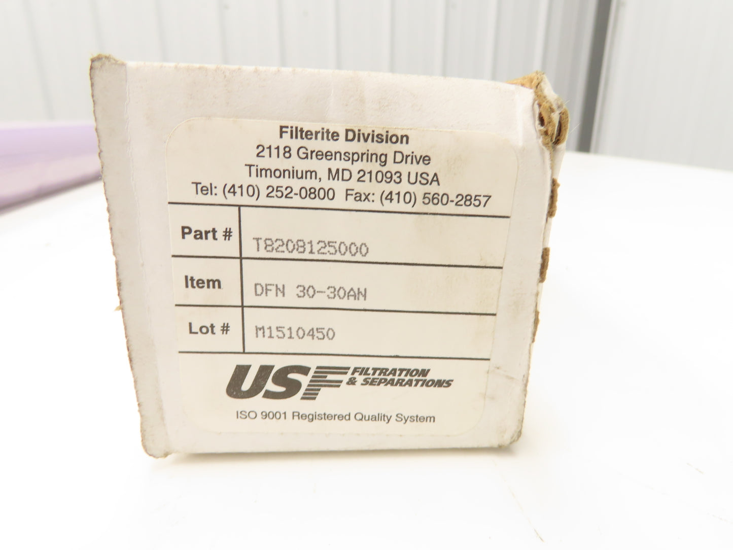 Filterite DFN 30-30AN Filter Cartridge 30 Inch Length 30 Micron 2.6" OD