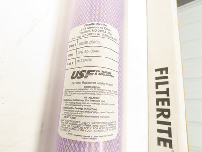 Filterite DFN 30-30AN Filter Cartridge 30 Inch Length 30 Micron 2.6" OD