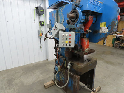 Federal Mechanical OBI Punch Press 32 Ton Air Brake Clutch 1-1/2" Stroke 7.5Hp