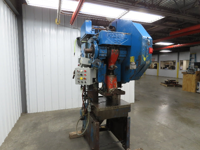 Federal Mechanical OBI Punch Press 32 Ton Air Brake Clutch 1-1/2" Stroke 7.5Hp