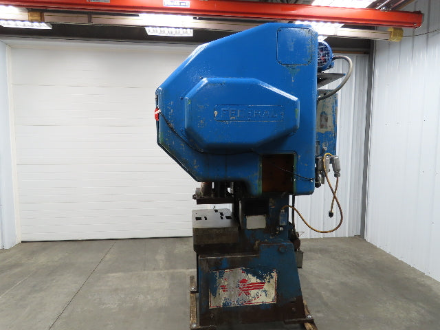 Federal Mechanical OBI Punch Press 32 Ton Air Brake Clutch 1-1/2" Stroke 7.5Hp