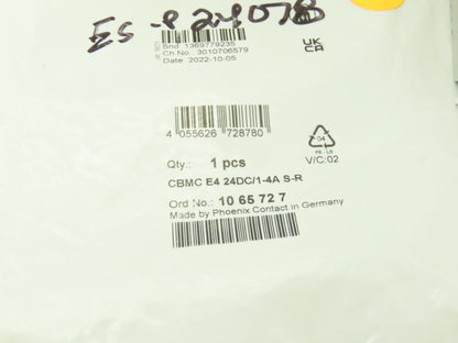 Phoenix Contact CBMC E4 24DC Multi Channel Electronic Circuit Breaker 24V