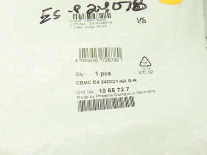 Phoenix Contact CBMC E4 24DC Multi Channel Electronic Circuit Breaker 24V