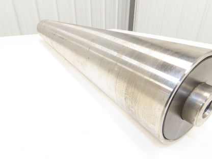 PPI Hytrol 914.R7531 Conveyor Pulley Roller 4"x 31"BW 3/4-10 Hub Crowned