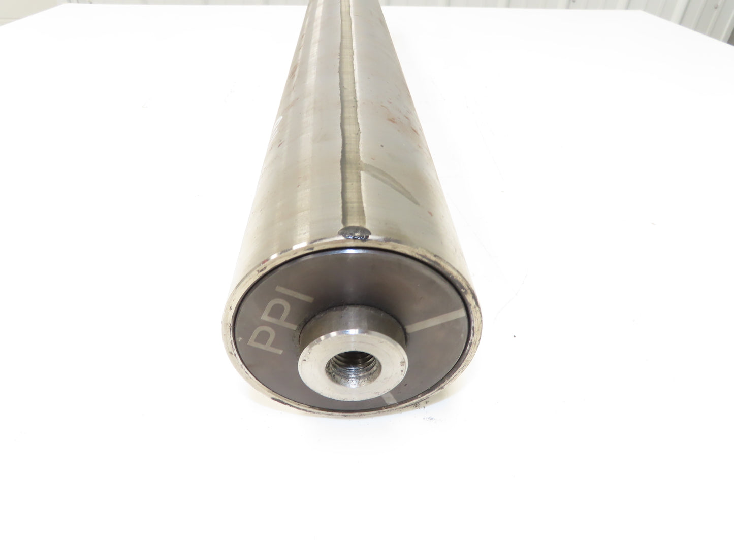PPI Hytrol 914.R7531 Conveyor Pulley Roller 4"x 31"BW 3/4-10 Hub Crowned