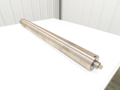 PPI Hytrol 914.R04430 Conveyor Snub Roller Crowned Pulley 3.5"x 43"BW 1/2-13 Hub