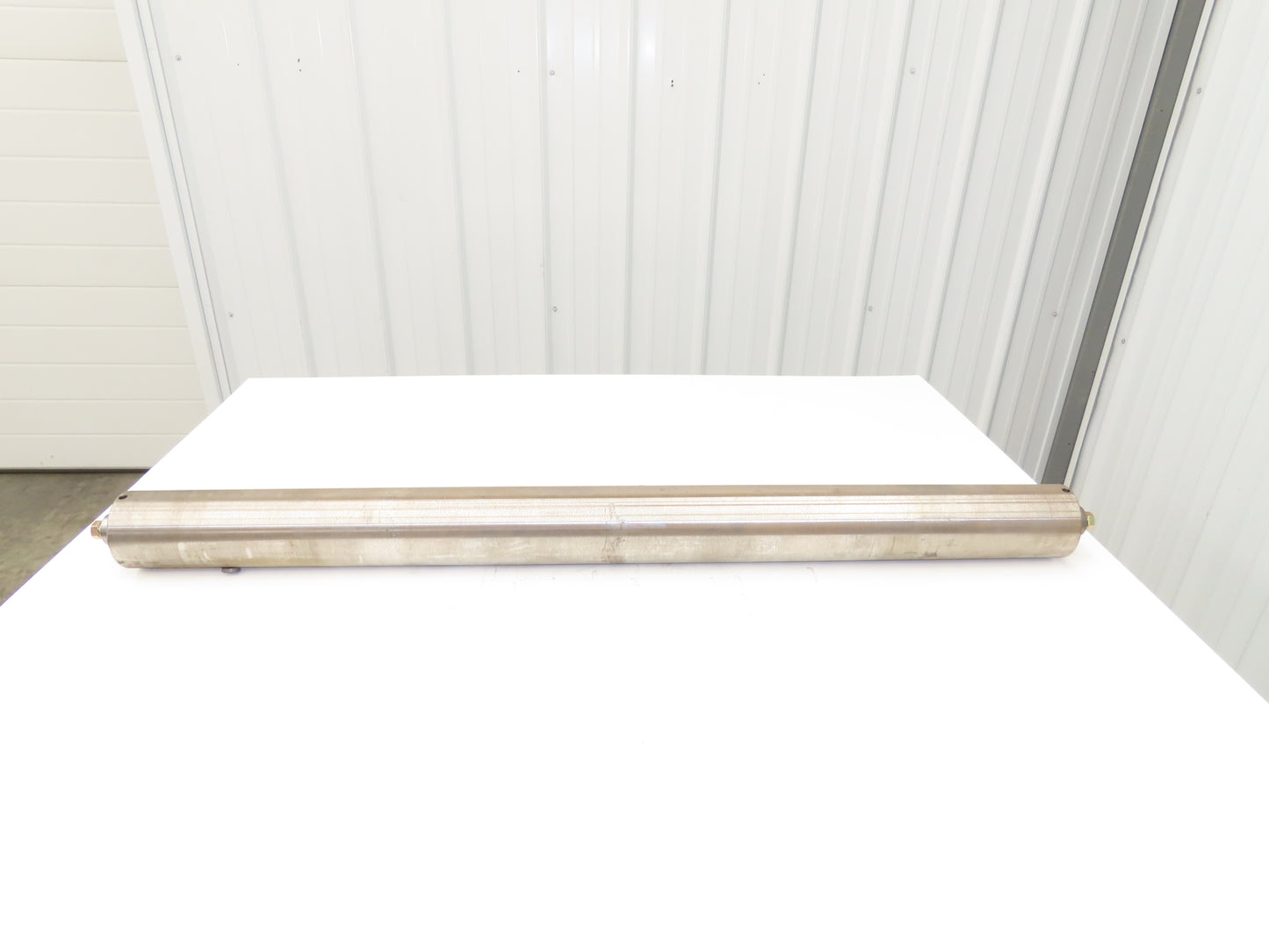 PPI Hytrol 914.R04430 Conveyor Snub Roller Crowned Pulley 3.5"x 43"BW 1/2-13 Hub