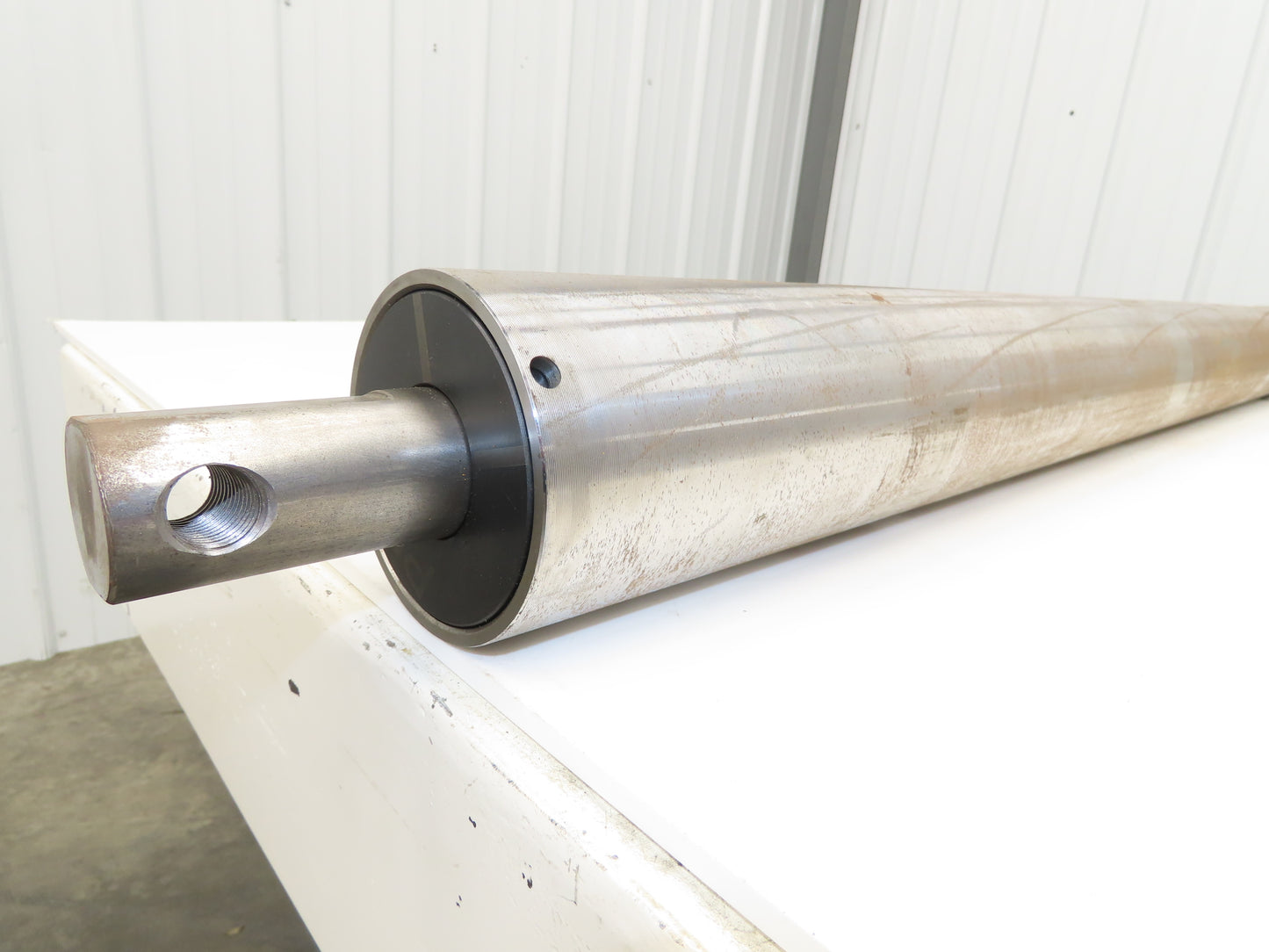 PPI Hytrol 914.R7S49T Conveyor Take-Up Pulley 4"x 49"BW 1-9/16" Shaft Crowned