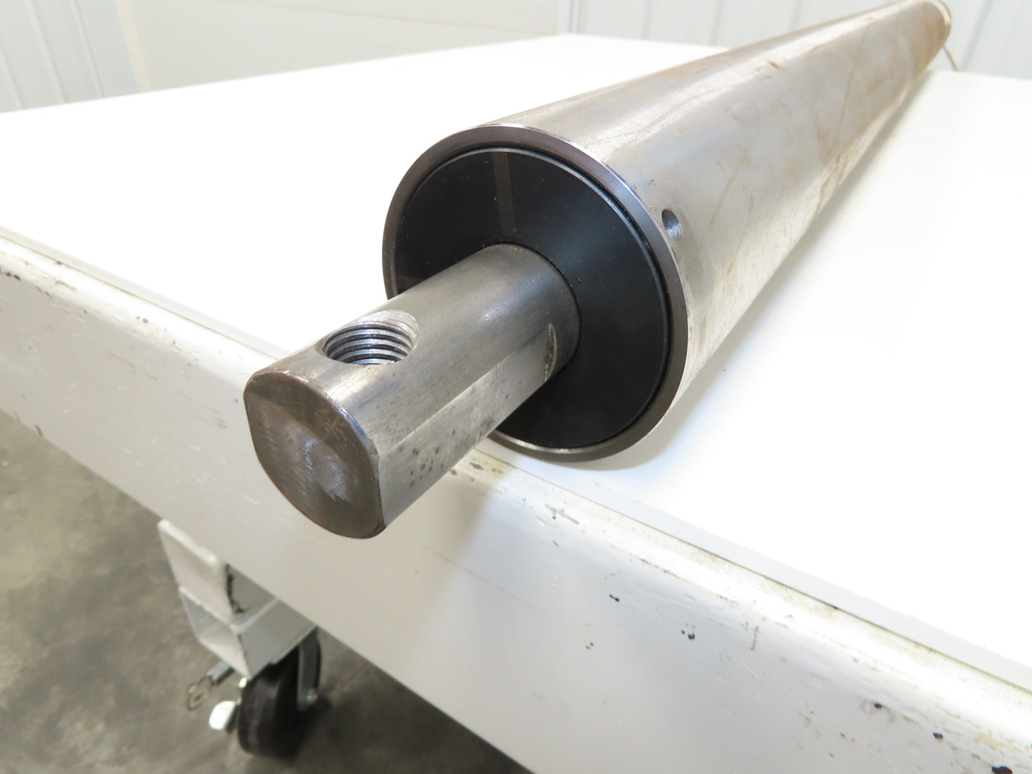 PPI Hytrol 914.R7S49T Conveyor Take-Up Pulley 4"x 49"BW 1-9/16" Shaft Crowned