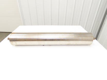 Hytrol B-21752-036 Belt Conveyor Tail Pulley 6"x 36"BW 1-3/16"Shaft Crowned