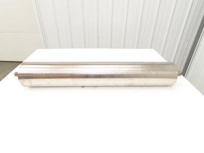 Hytrol B-21752-036 Belt Conveyor Tail Pulley 6"x 36"BW 1-3/16"Shaft Crowned