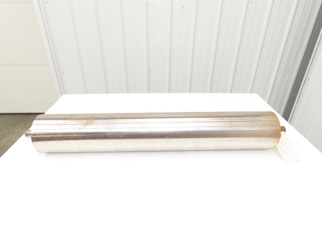 Hytrol B-21752-036 Belt Conveyor Tail Pulley 6"x 36"BW 1-3/16"Shaft Crowned