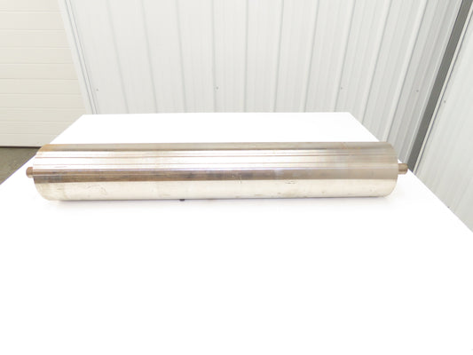 Hytrol B-21752-036 Belt Conveyor Tail Pulley 6"x 36"BW 1-3/16"Shaft Crowned