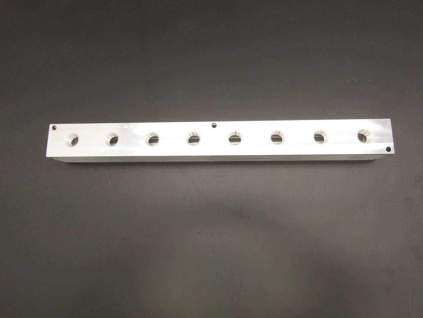 Daman AH0000808P Hydraulic 8 Station Aluminum Header Manifold