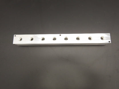 Daman AH0000808P Hydraulic 8 Station Aluminum Header Manifold