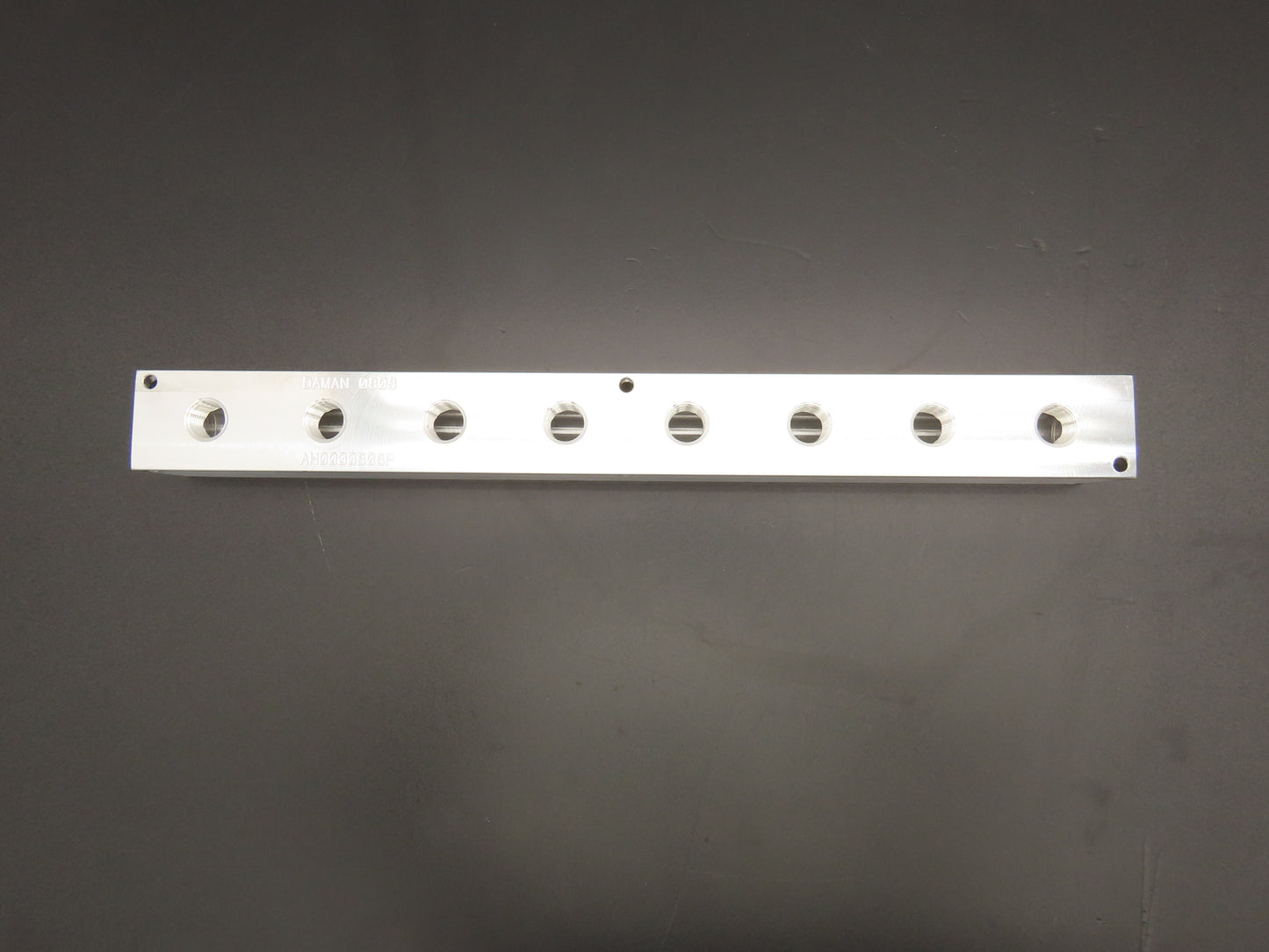 Daman AH0000808P Hydraulic 8 Station Aluminum Header Manifold