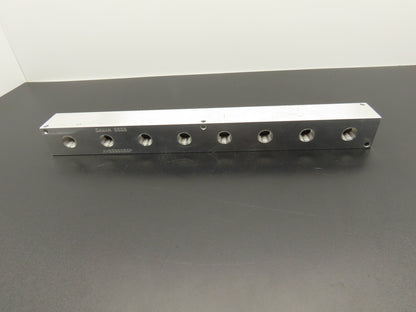 Daman AH0000808P Hydraulic 8 Station Aluminum Header Manifold