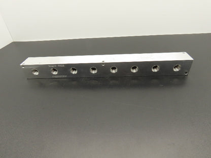 Daman AH0000808P Hydraulic 8 Station Aluminum Header Manifold